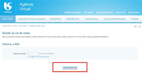 Como solicitar a 2ª via de conta .